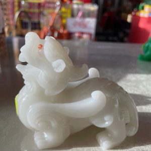 Chinese Feng Shui White2 Lion